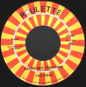 The Essex - Easier Said Than Done - Lyrics and ratings - Rate Your Music